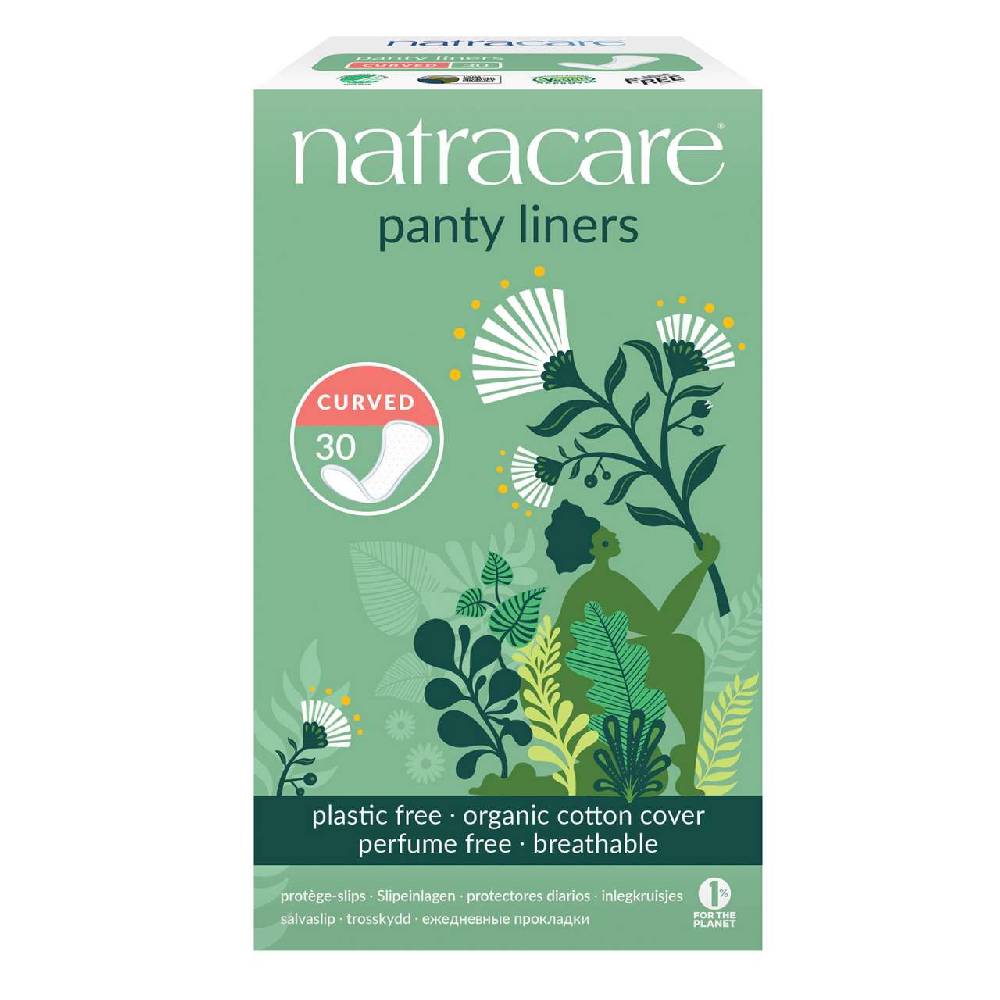 natracare Panty liner, curved, 30 pieces