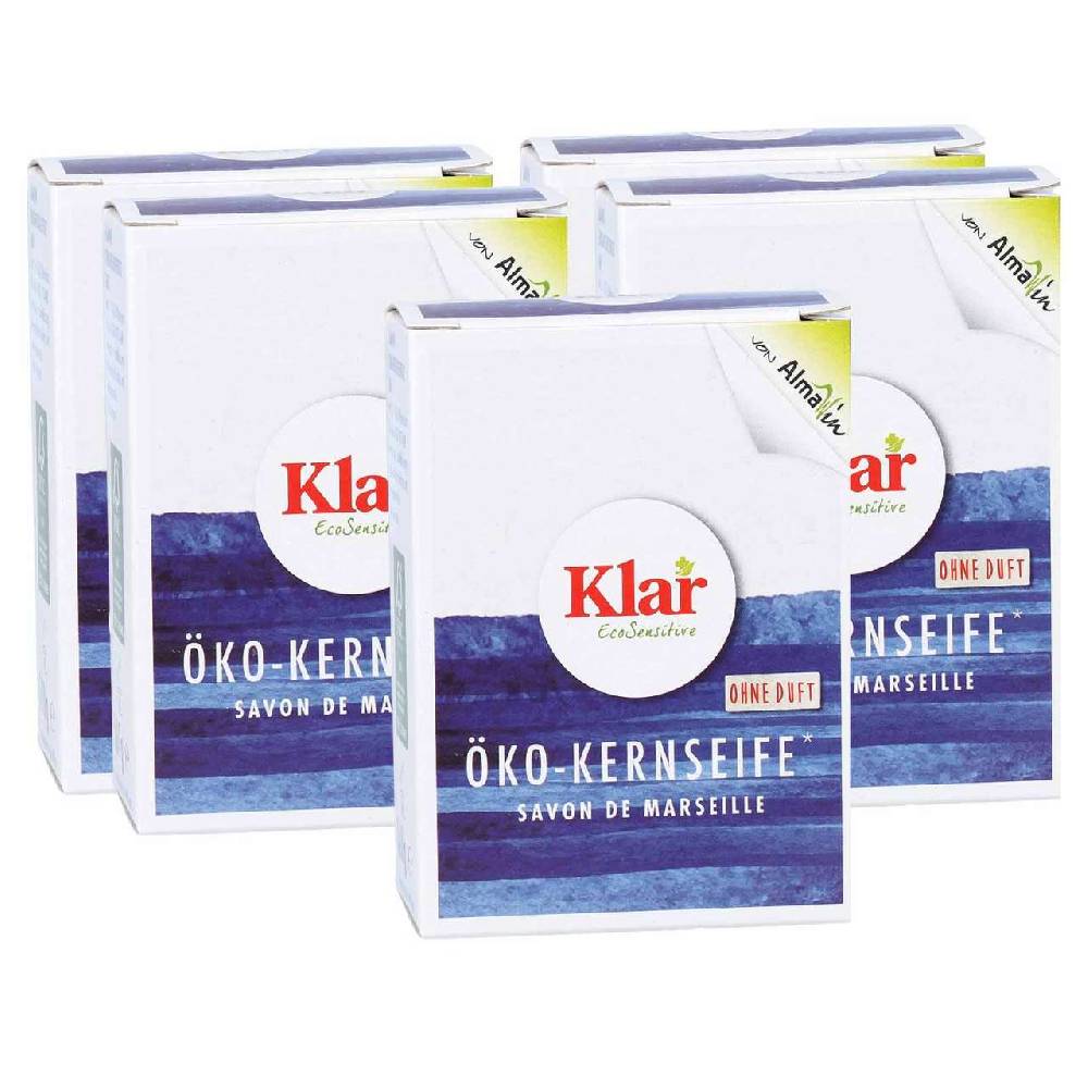 klar Klar Vegetable Oil Soap (5 x100 grams)
