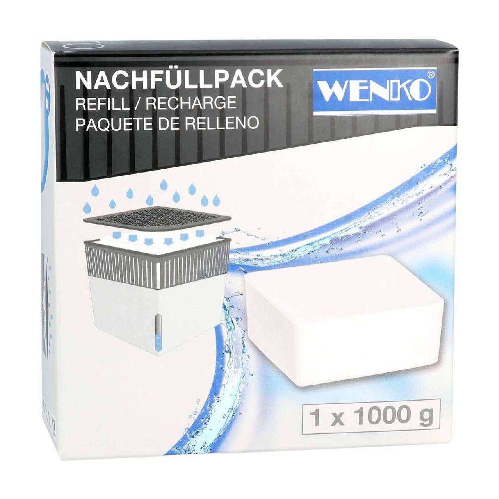 wenko Air dehumidifier refill pack 1kg - salt block for Cube dehumidifier