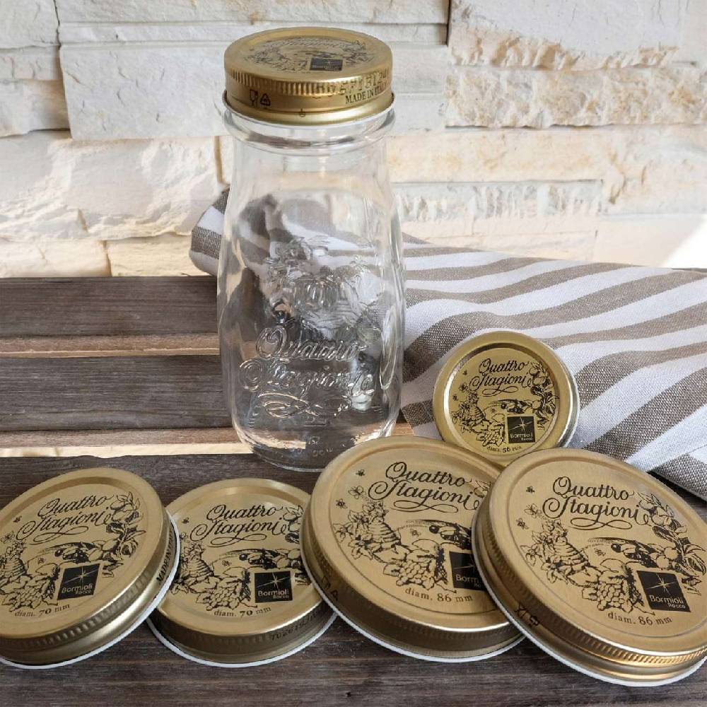 quattro-stagioni Spare Bottle and Glass Jar Lids for Quattro Stagioni in 3 Sizes Angebote