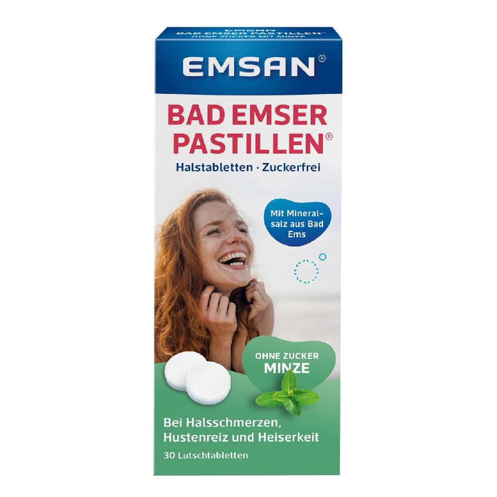 emsan Emcur ® Bad Emser Sugar-free Pastilles