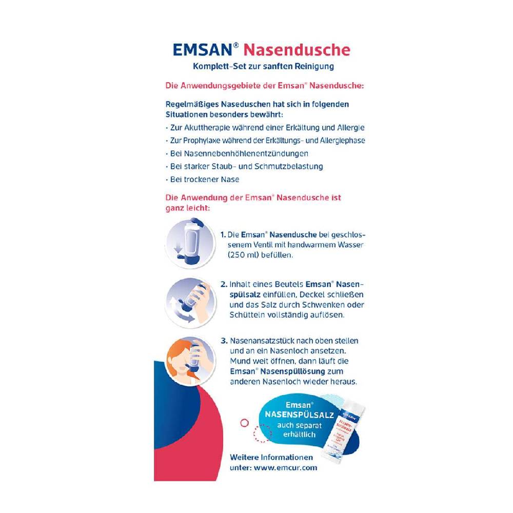 emsan Emcur ® Nasal Douche (Complete Set) Blitzverkäufe