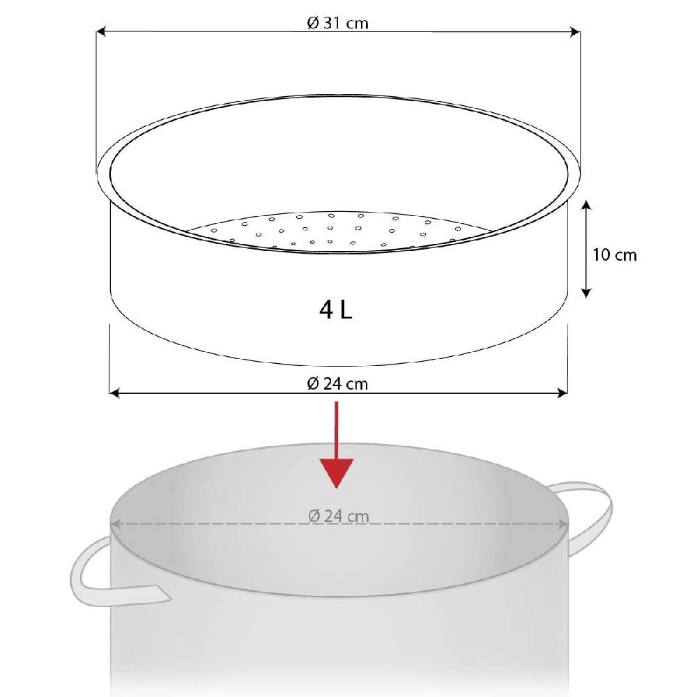 purenature Pyrex steaming/steaming glass insert Fabrikverkauf