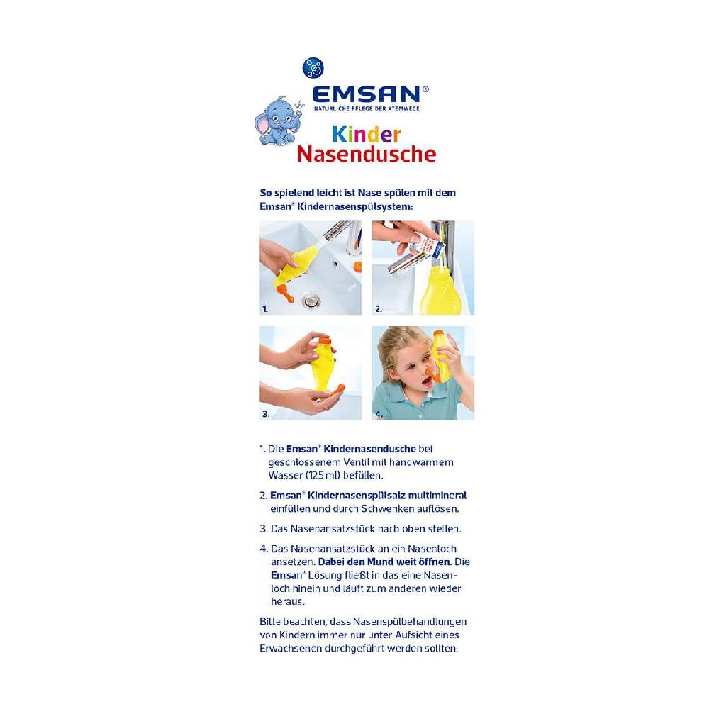 emsan Emcur Nose Flush for Children & 10 Sachets of Mineral Salt Angebote