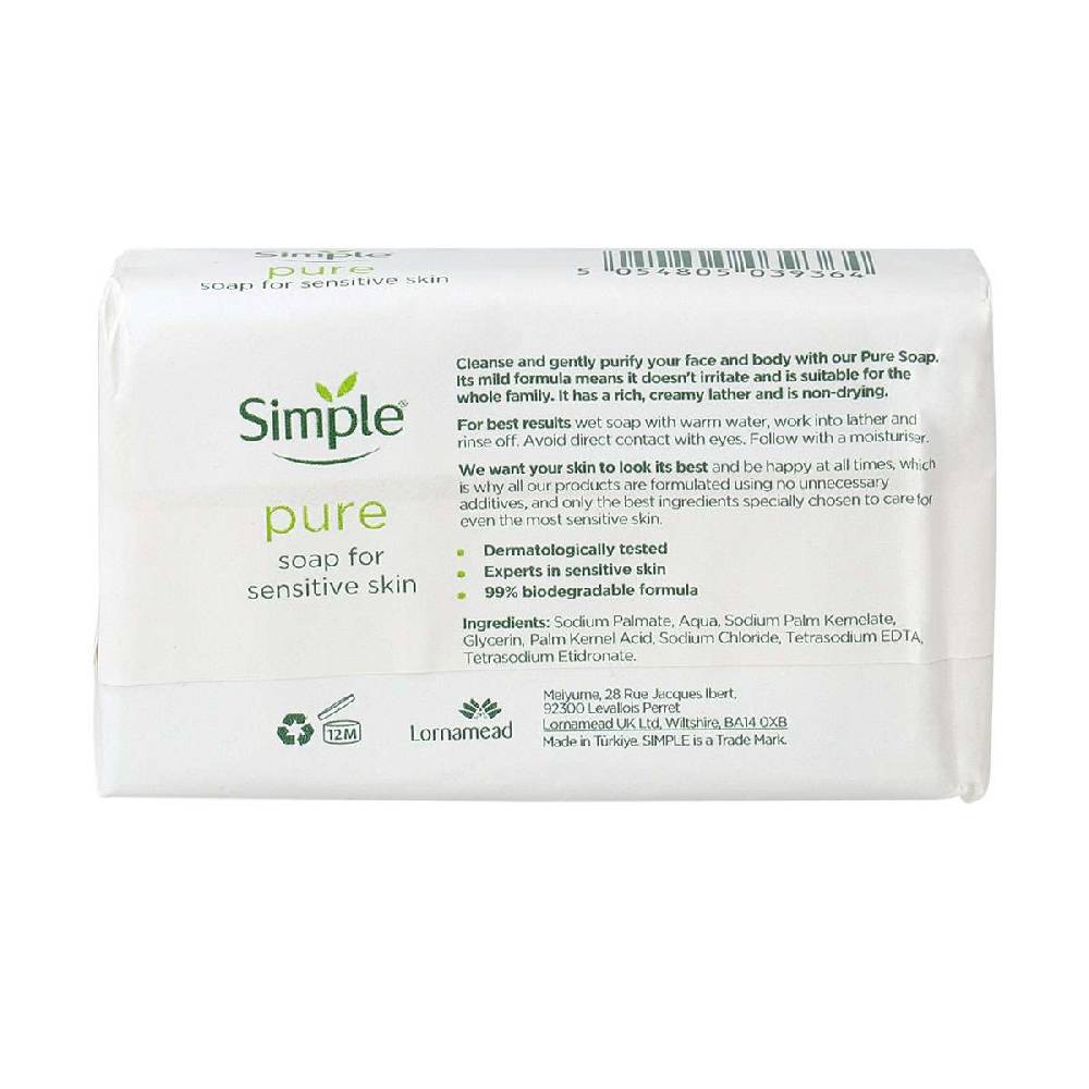 simple Simple Pure Soap (125 gr bar) Hotsell