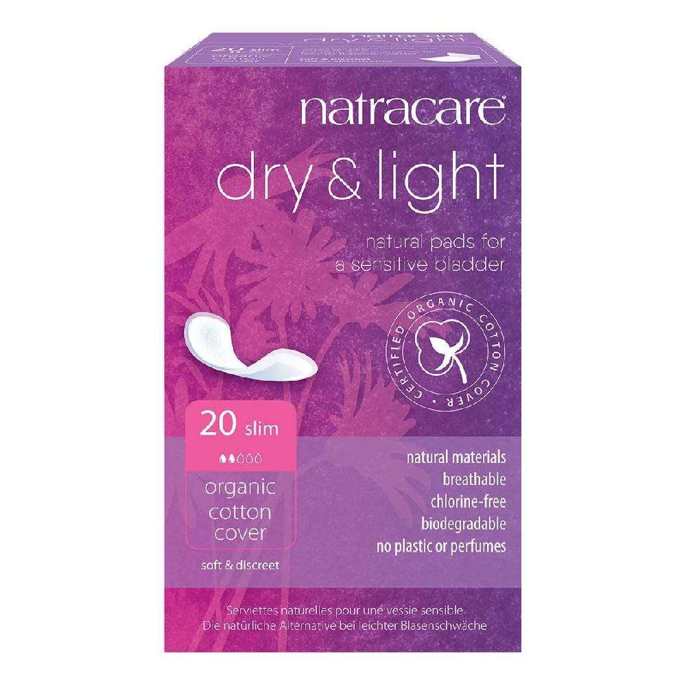 natracare Natracare Dry & Light Slim incontinence pads for women - certified organic