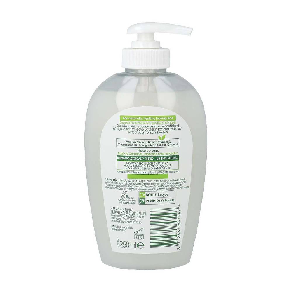 simple Simple Moisturising Handwash Fabrikverkauf