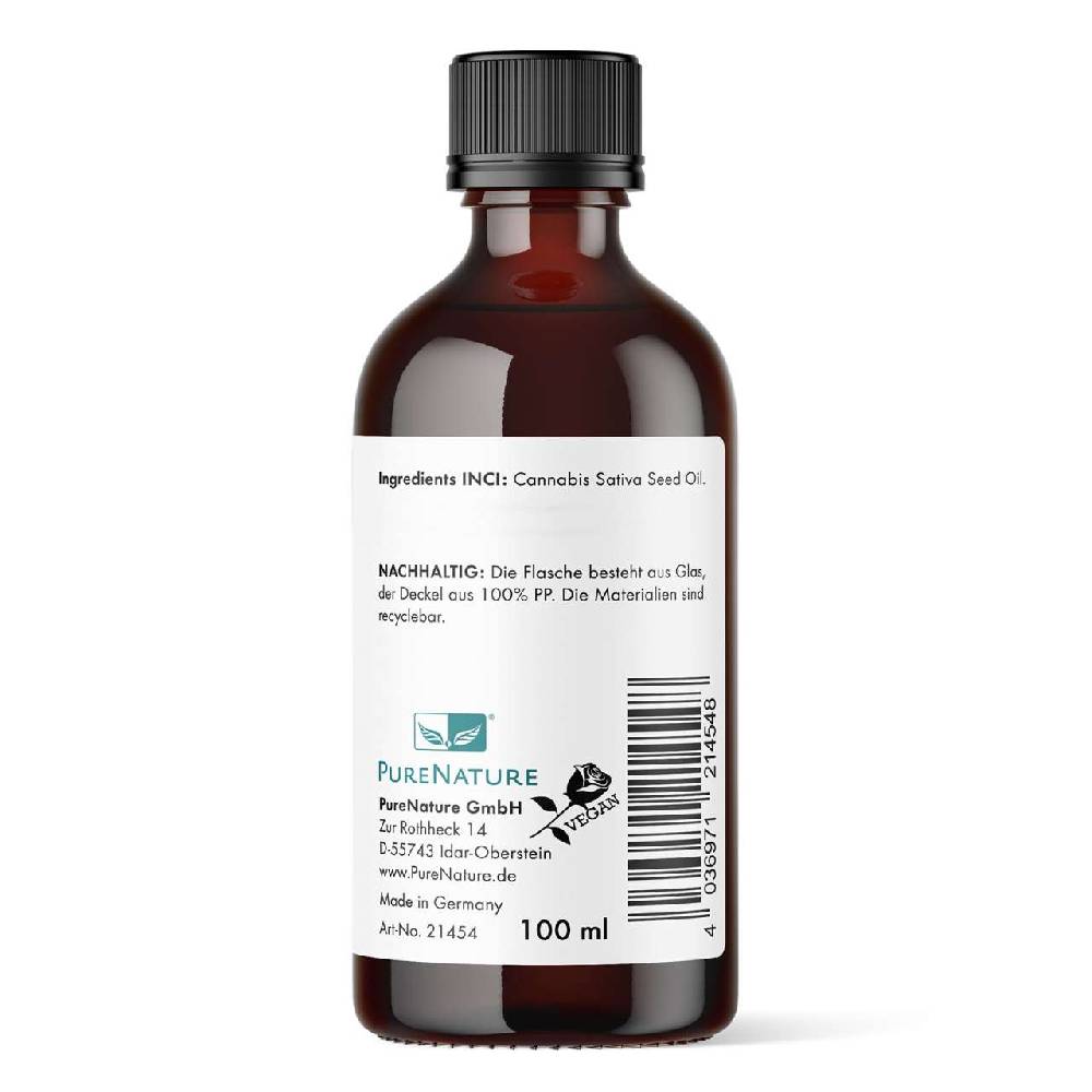 purenature PureNature hemp oil for skin and hair - cold pressed Blitzverkäufe