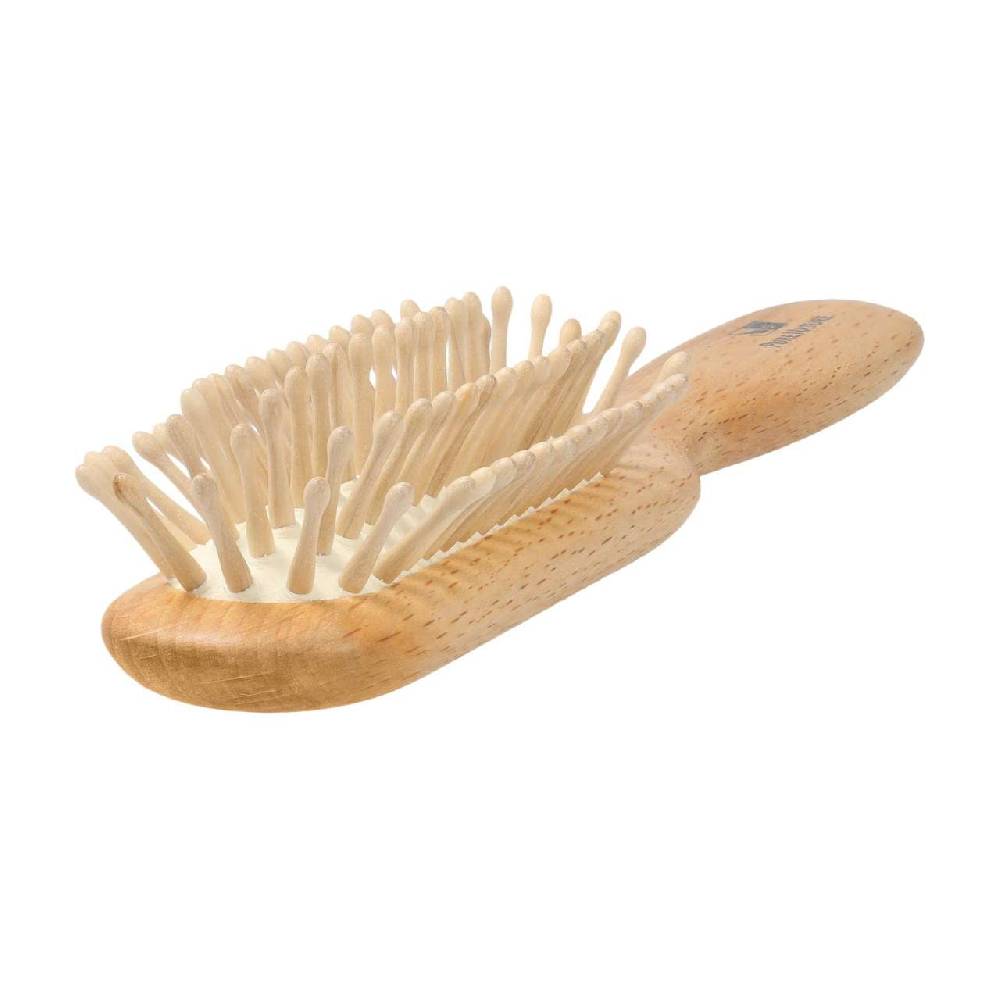 purenature Hairbrush With Rounded Off Wooden Knobs Blitzverkäufe