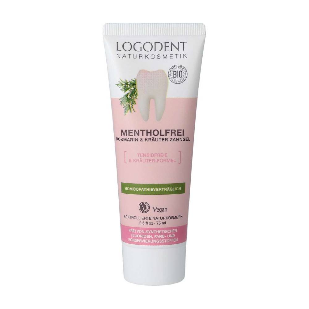 logodent Logodent toothpaste fluoride-free with rosemary and sage