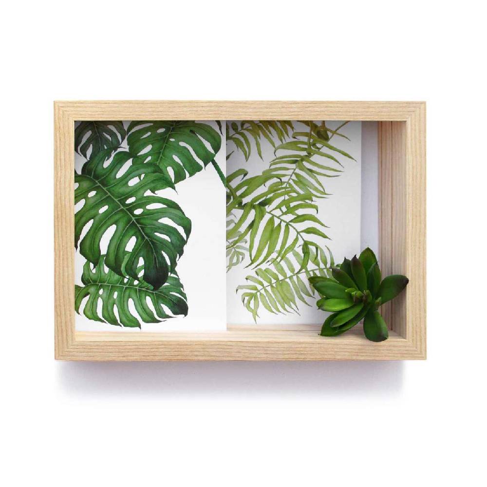 side-by-side Side by Side picture frame for postcards & to complete with decoration Großer Ausverkauf