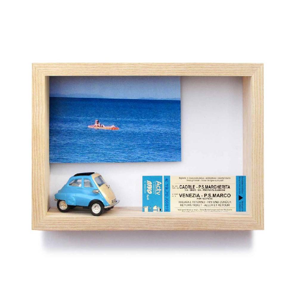 side-by-side Side by Side picture frame for postcards & to complete with decoration Großer Ausverkauf