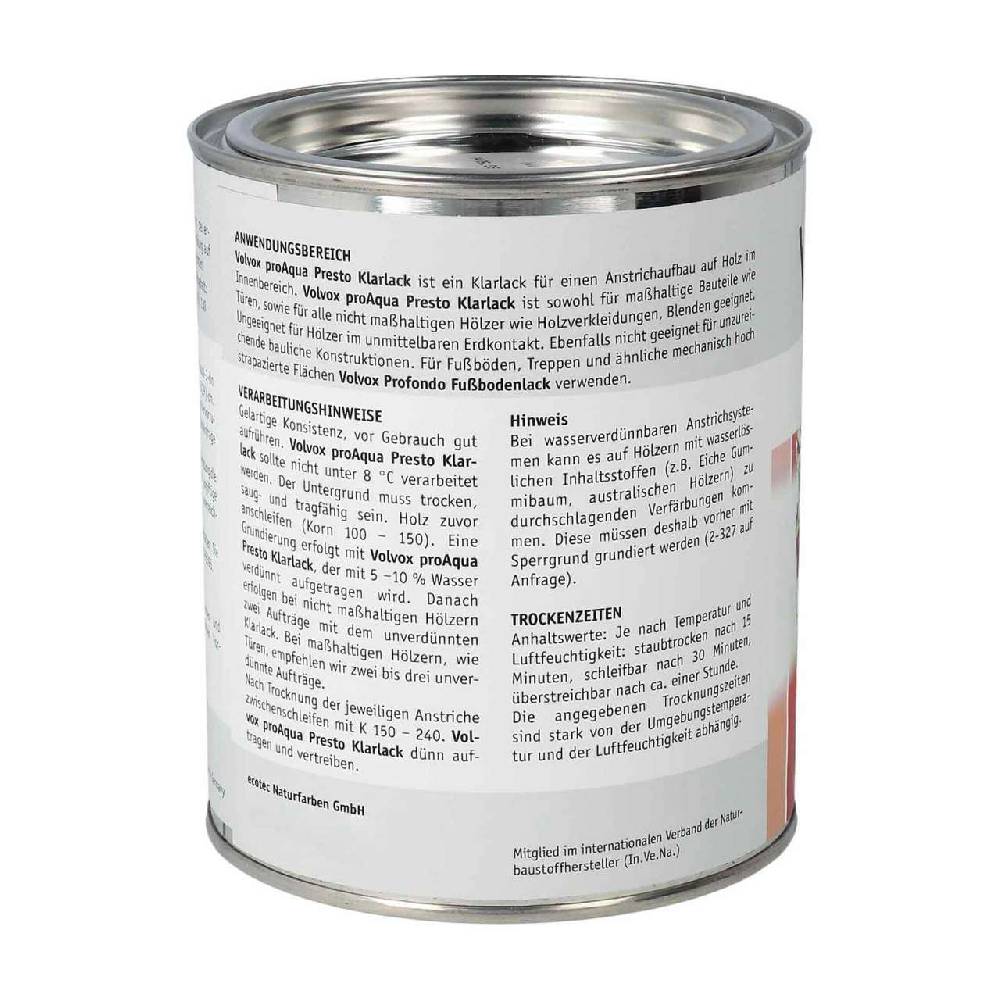 volvox Volvox proAqua wood varnish clear - solvent-free & dilutable with water Online Shopping