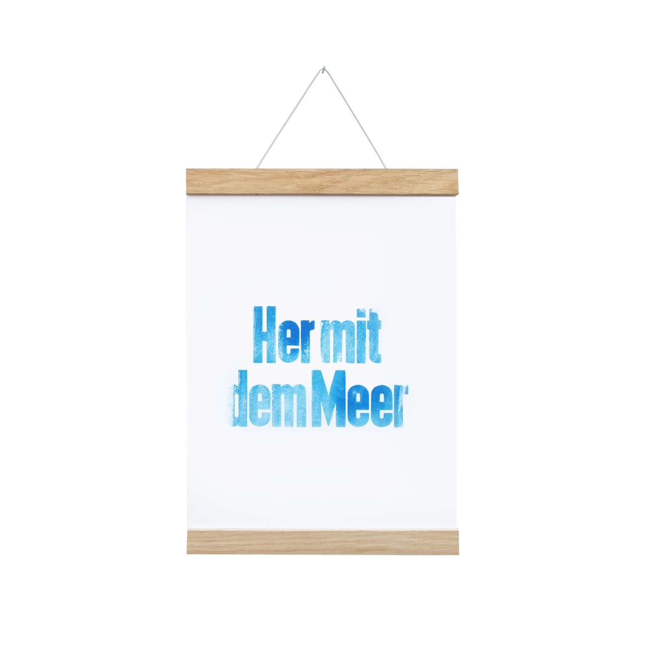 side-by-side Side by Side - Magnetic Poster Strip Light Oak - for DIN A4 Formats Große Rabatte