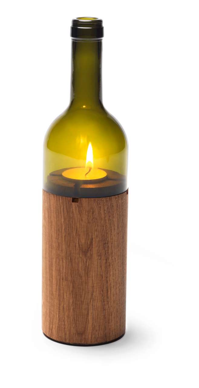 side-by-side Bottle Light, green