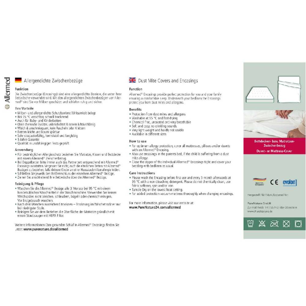 allermed Anti-allergic Mattress Cover 50% Rabatt mit kostenlosem Versand