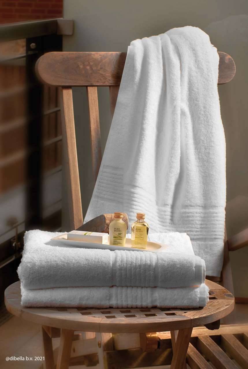 purenature Bath mat cotton white 50x80cm without gumming in organic quality Im Verkauf