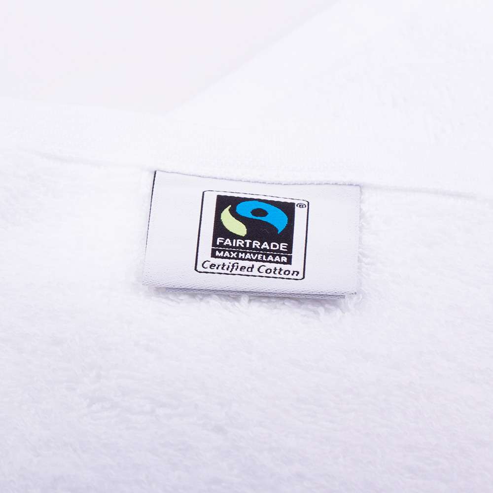 purenature Terry cloth hand towel 50x100 cm white, made from organic cotton zollfrei