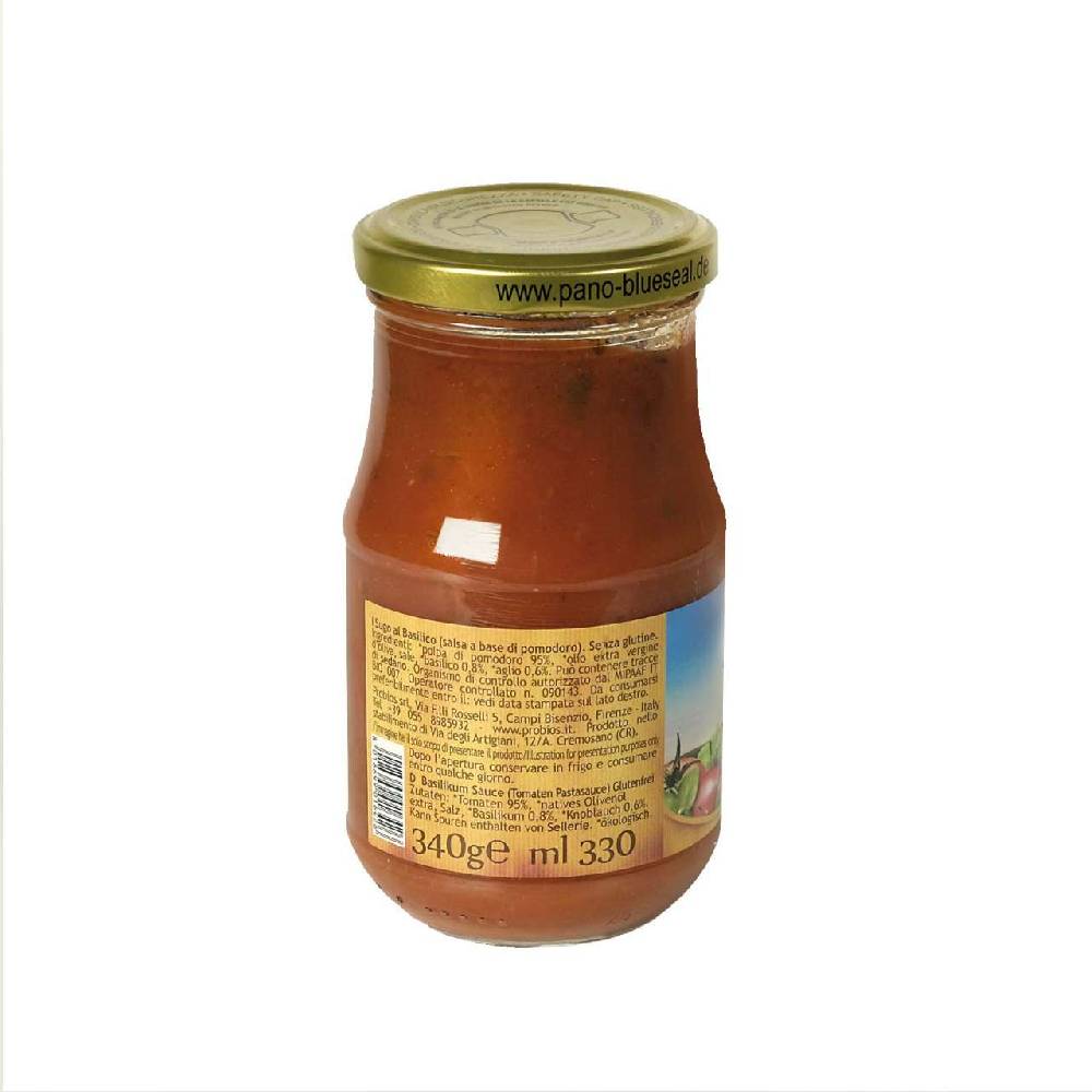 natura-toscana Organic tomato sauce with basil for delicious pasta or pizza Letzte 2 Tage