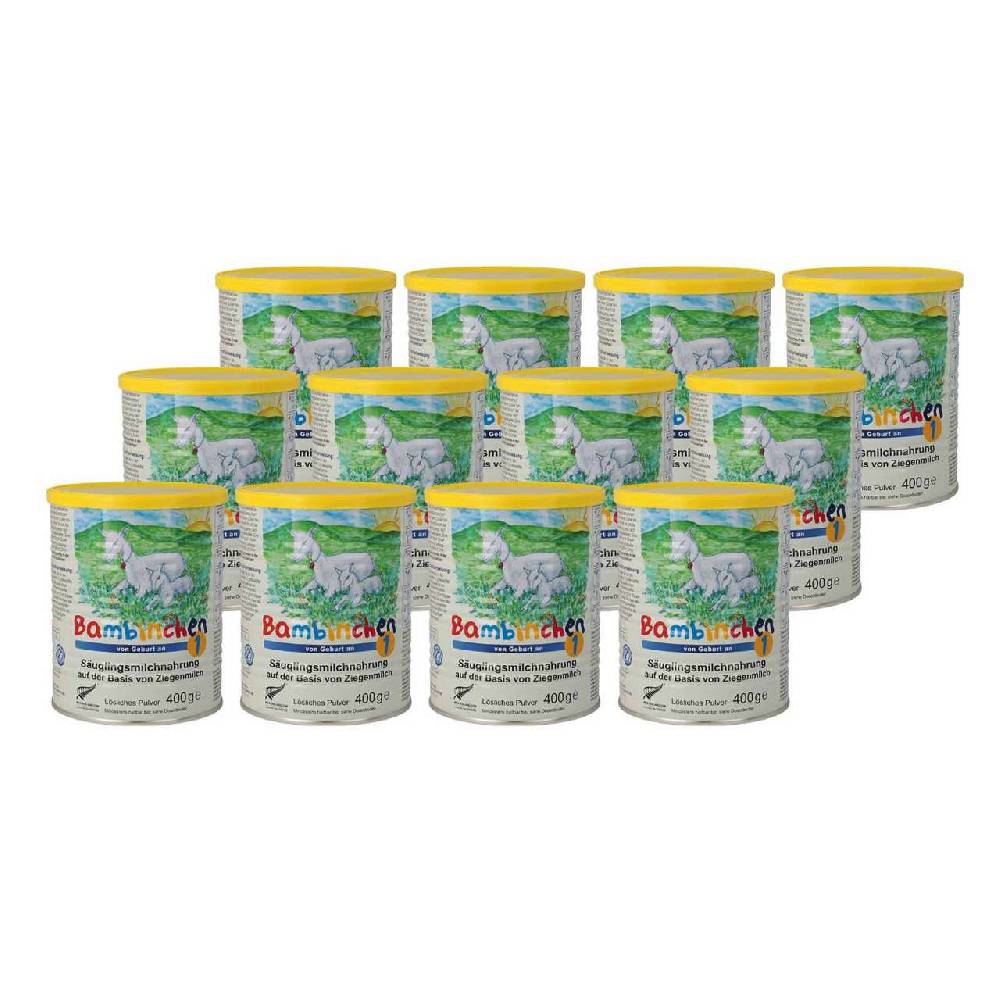blauer-planet Bambinchen 1 Infant Formula 12 x 400 gr Vierteljährliche Förderung