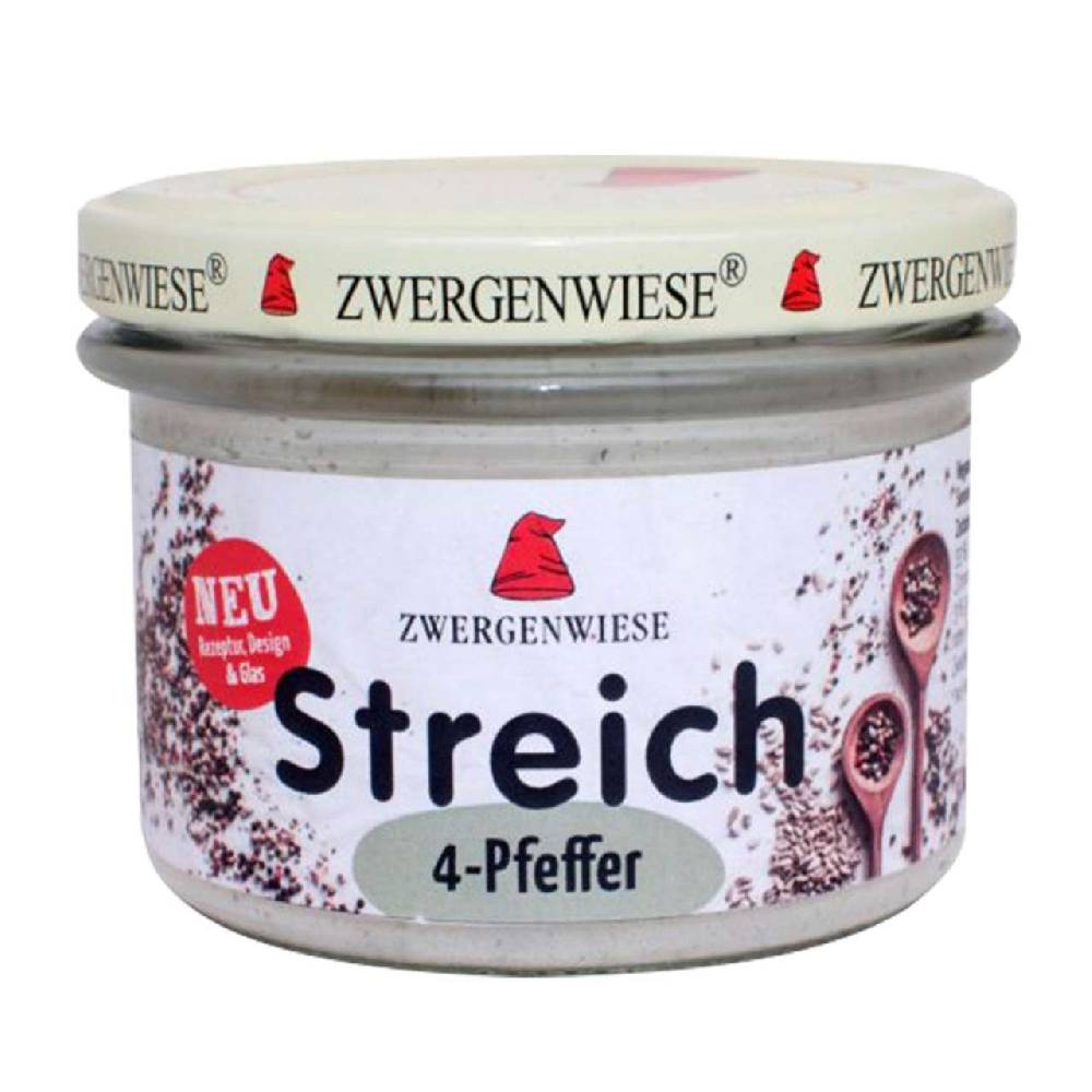 zwergenwiese Zwergenwiese organic 4 pepper spread, 180 g Fabrikladen