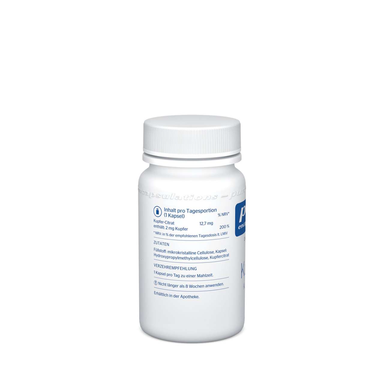 pure-encapsulations Pure Encapsulations Copper Capsules (Copper Citrate) 2mg - without Gelatine Outlet
