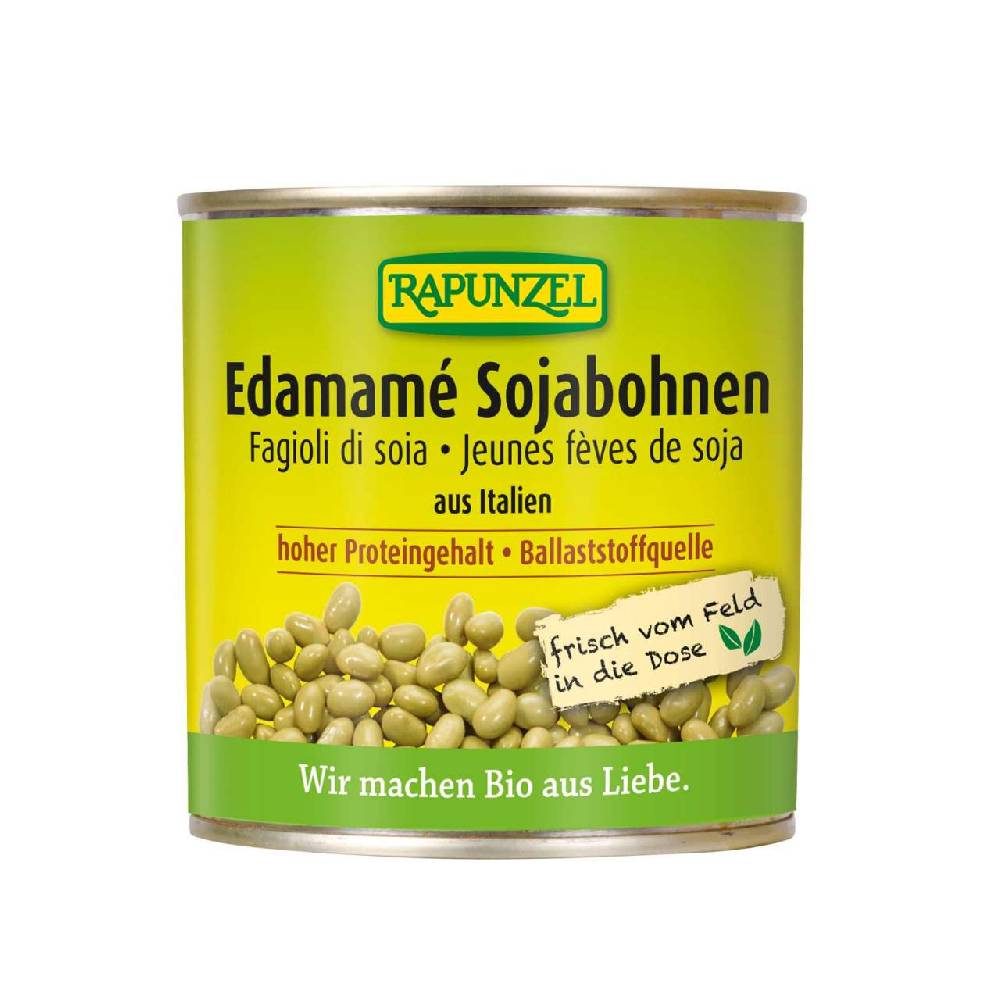rapunzel Rapunzel Organic Edamamé Beans: Green soybeans in a 200g can Super Sparpreis