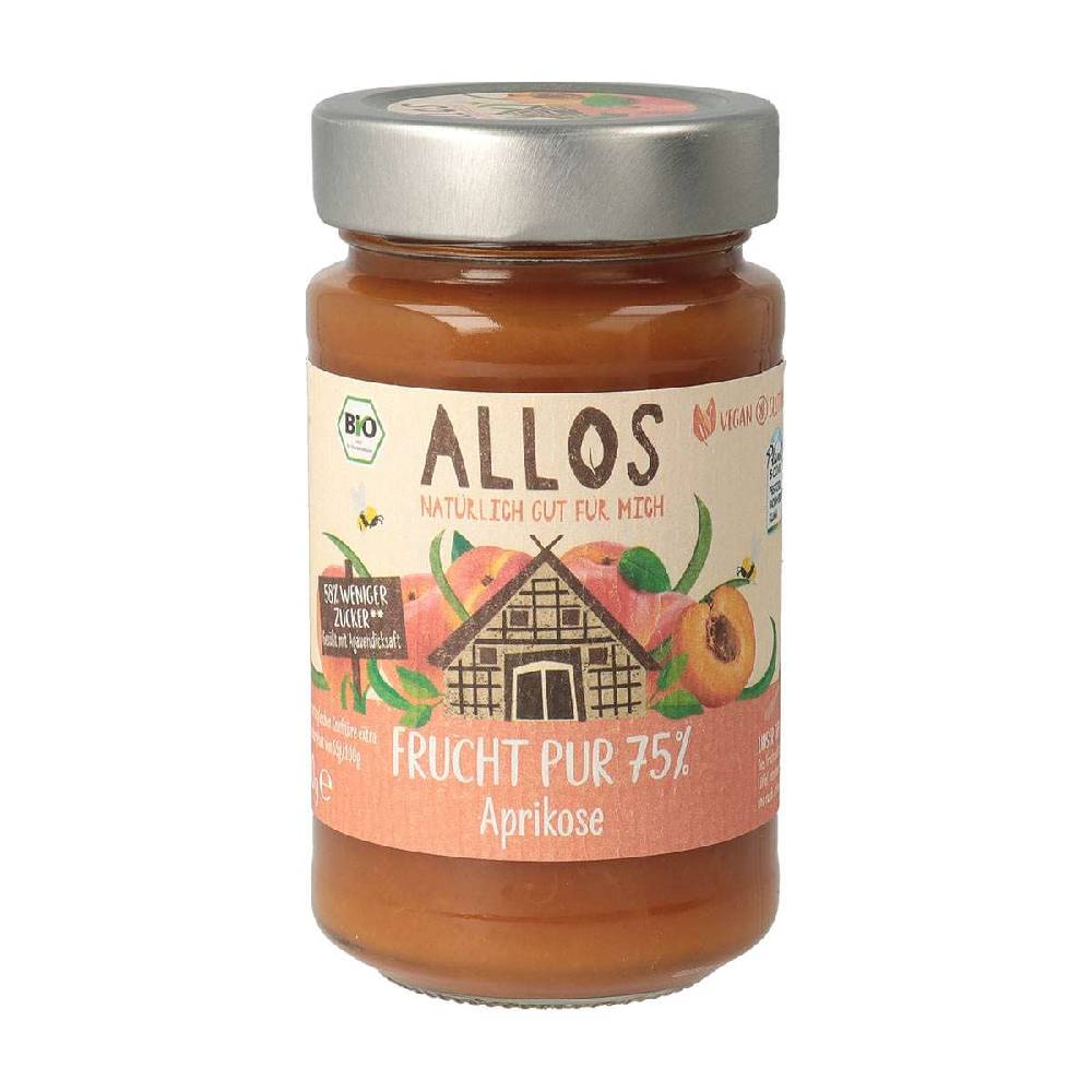 allos Allos fruit pure fruit spread apricot from fully ripe organic fruits Wochenangebot