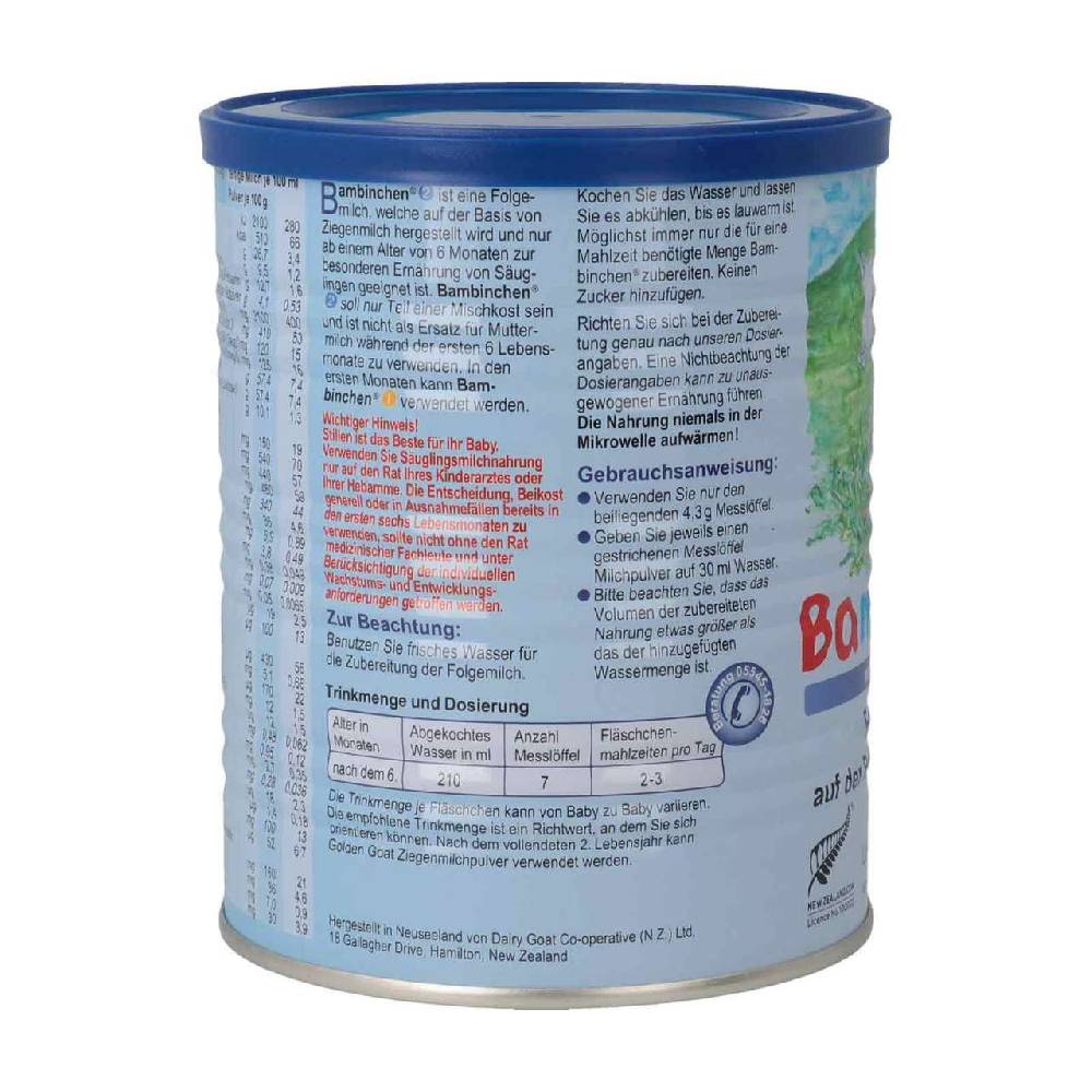 blauer-planet Bambinchen 2 Infant Formula 12 x 400 gr Flash Sale