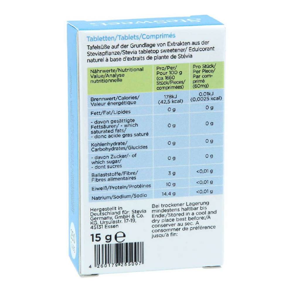 stesweet Stevia Tabs in a dispenser, 250 tablets Online Shopping