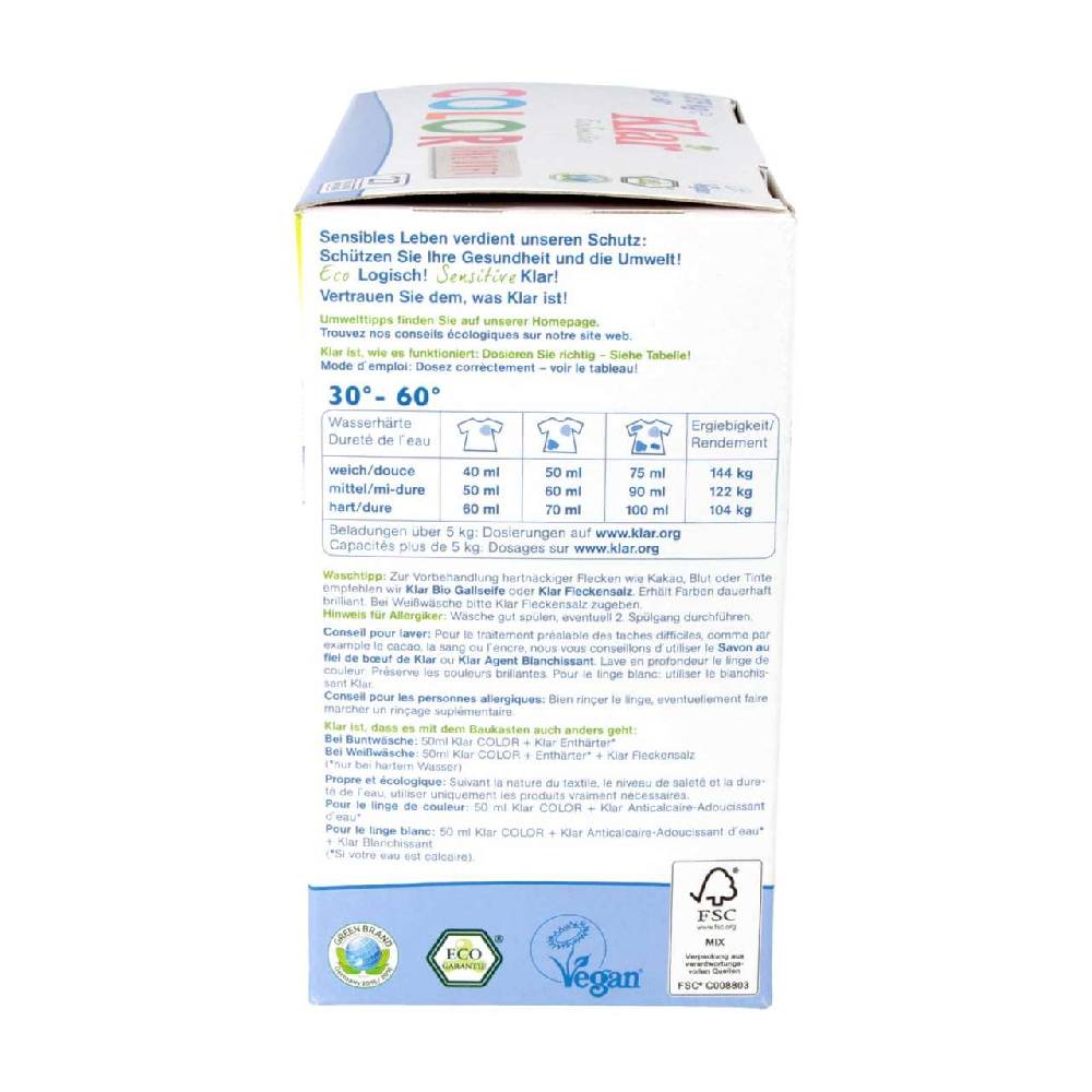 klar Klar Laundry Detergent Fragrance Free Zeitbegrenzte Promotion