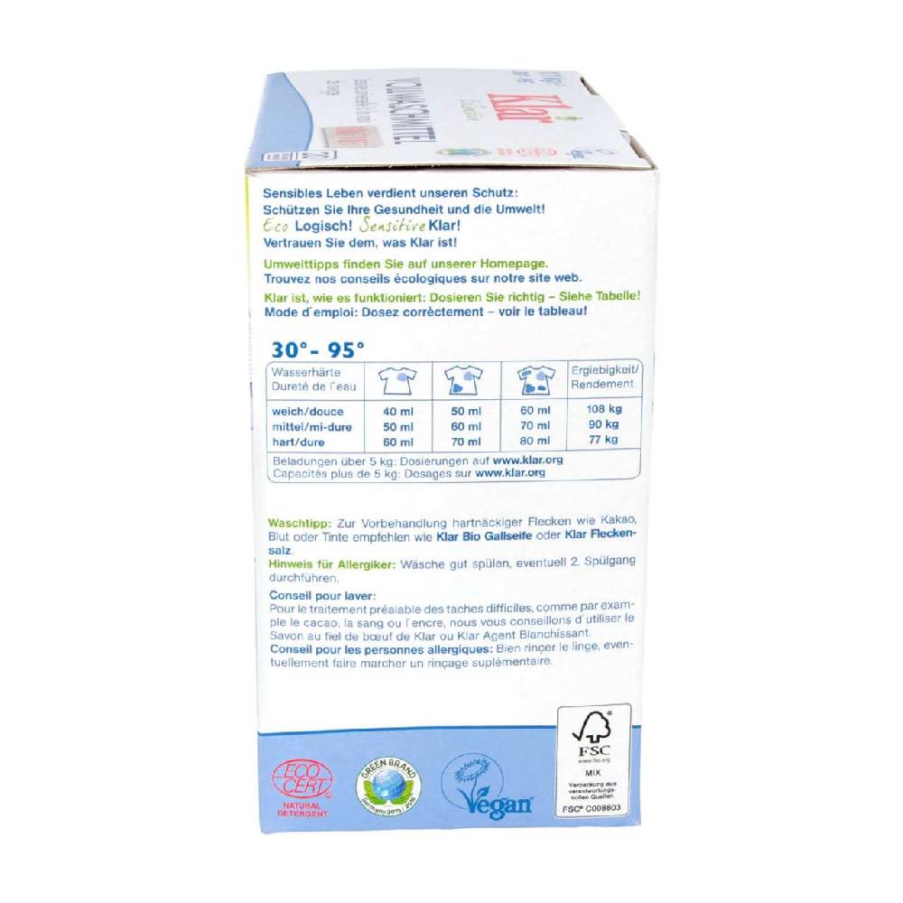 klar Klar Soapnut Laundry Powder (fragrance-free) Sonderangebot der Fabrik
