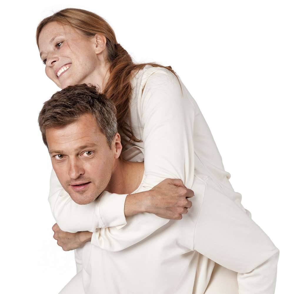 living-crafts Women's pajamas with organic cotton interlock cuffs keep you warm Flash Sale