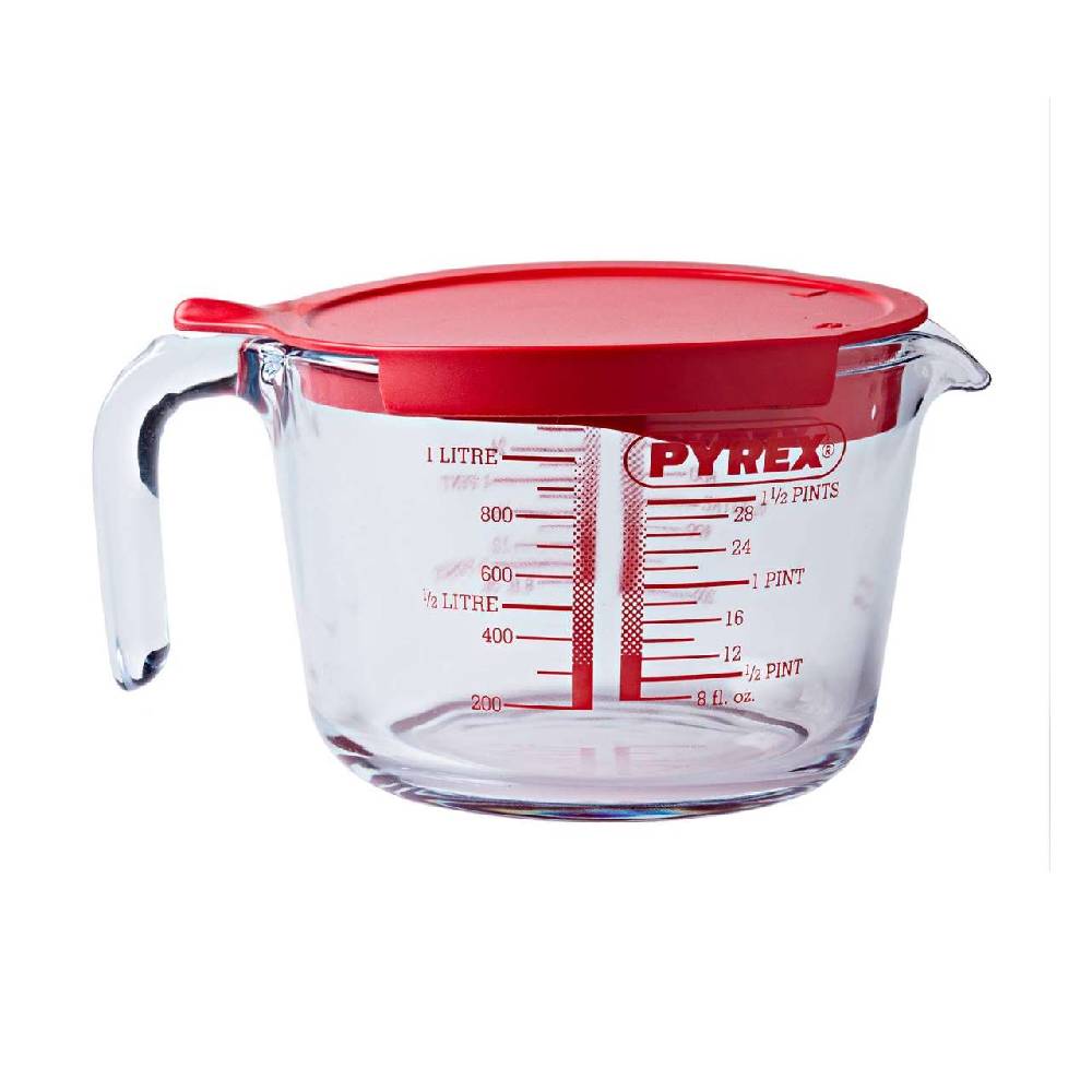 pyrex Pyrex measuring cup glass 1l made of borosilicate glass with handle and lid Sonderangebot der Fabrik
