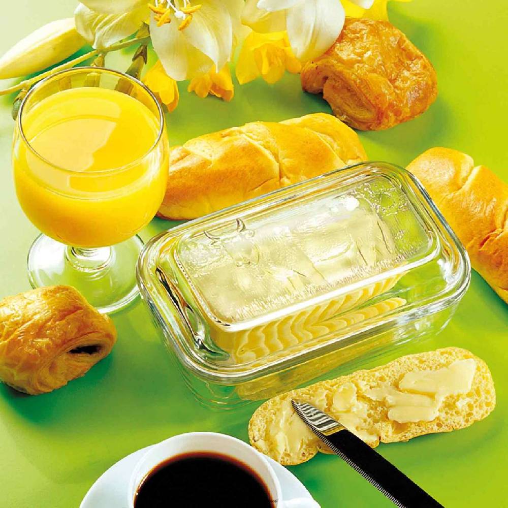 purenature Glass Butter Dish im Angebot