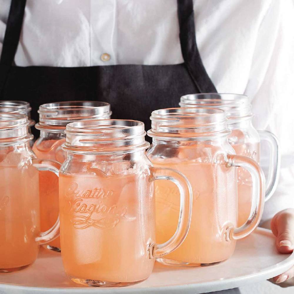 quattro-stagioni Quattro Stagioni Vintage Glass Jars with Lids & Handles 400ml Meist gekauft