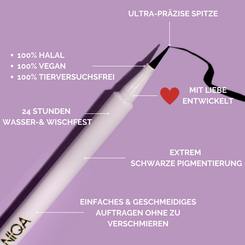 ﻿Niqa Cosmetics LIQUID EYELINER NIGHTFALL