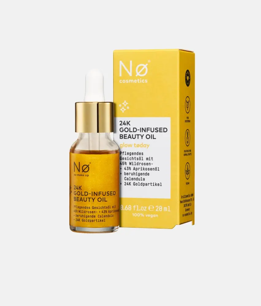 Nø Cosmetics glow tøday 24K Gold-Infused Beauty Oil Fabrikverkauf