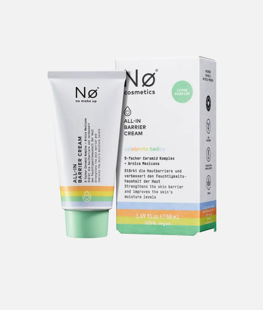 Nø Cosmetics celebrate tøday ALL-IN Barrier Cream Limitierter Zeitrabatt