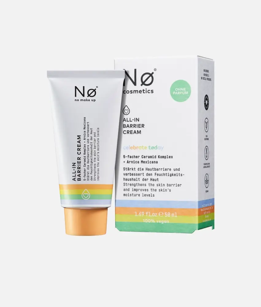 Nø Cosmetics celebrate tøday ALL-IN Barrier Cream Limitierter Zeitrabatt