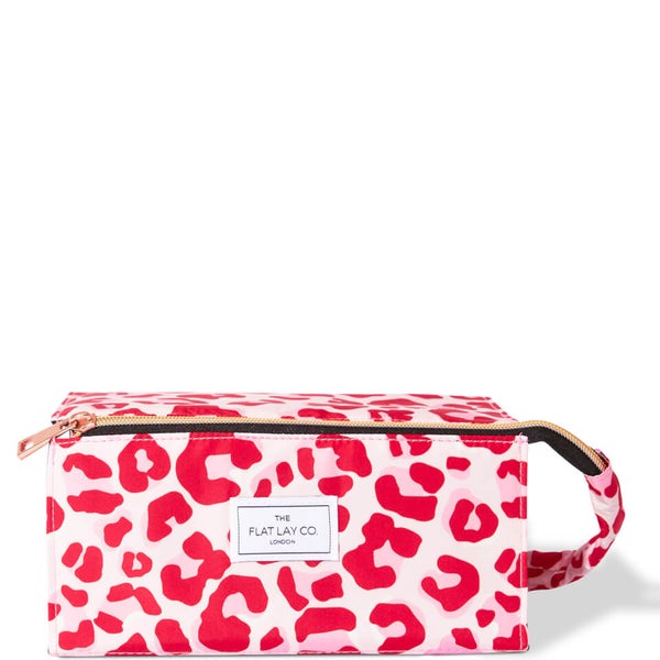 The Flat Lay Co. Open Flat Box Bag - Pink Leopard Hotsell