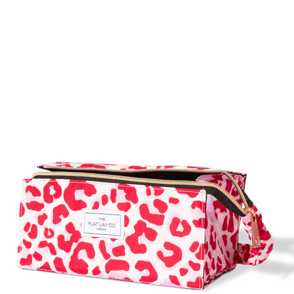 The Flat Lay Co. Open Flat Box Bag - Pink Leopard Hotsell