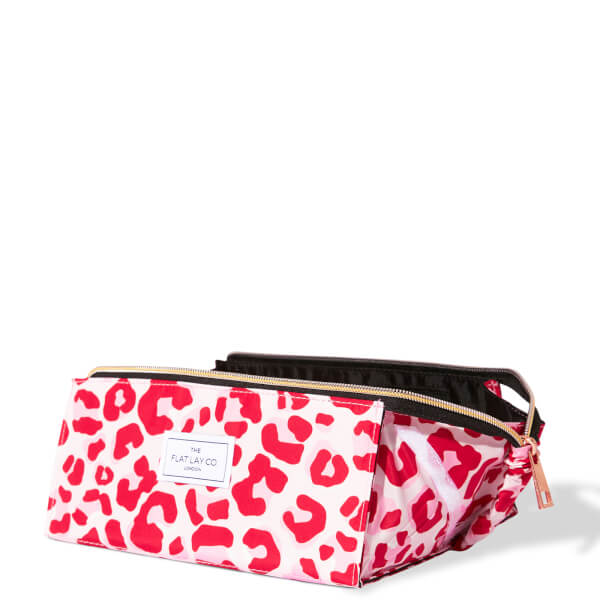 The Flat Lay Co. Open Flat Box Bag - Pink Leopard Hotsell