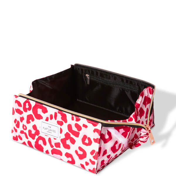 The Flat Lay Co. Open Flat Box Bag - Pink Leopard Hotsell