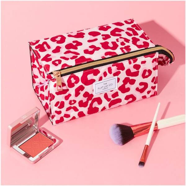 The Flat Lay Co. Open Flat Box Bag - Pink Leopard Hotsell