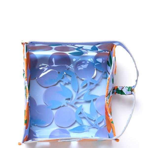 The Flat Lay Co. Open Flat Makeup Jelly Box Bag - Mediterranean Oranges Angebote