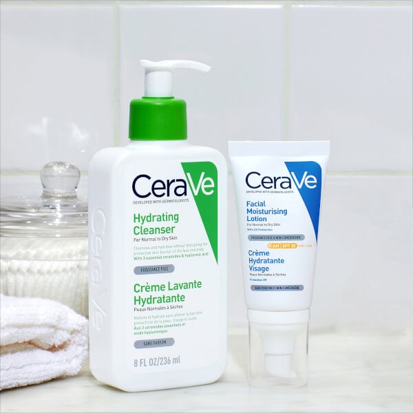 CeraVe AM Facial Moisturising Lotion SPF30 with Ceramides for Normal to Dry Skin 52ml Outlet