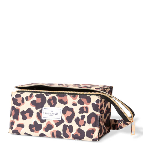 The Flat Lay Co. Open Flat Box Bag - Leopard Print Angebote