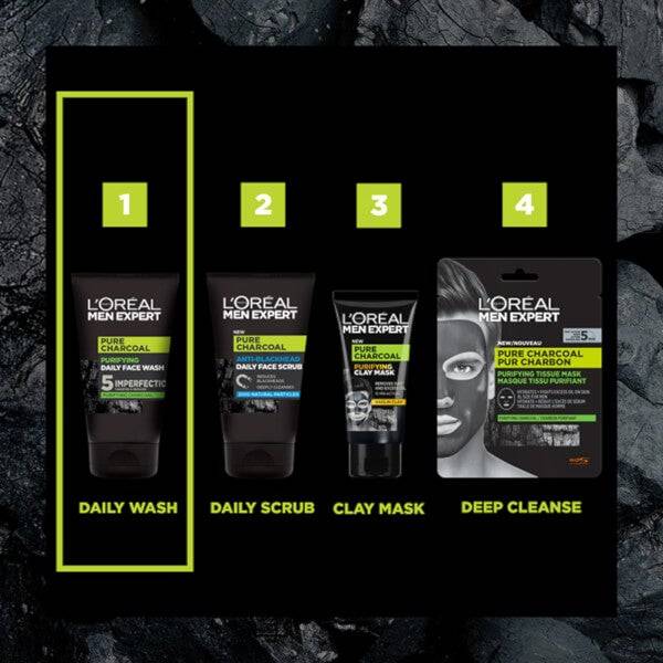 L'Oréal Paris Men Expert Pure Carbon Purifying Daily Face Wash 100ml Blitzverkäufe