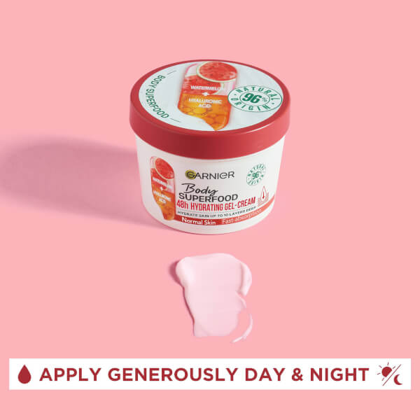 Garnier Body Superfood, Hydrating Gel-Cream, Watermelon and Hyaluronic Acid 380ml im Angebot
